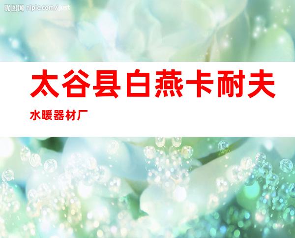 太谷县白燕卡耐夫水暖器材厂