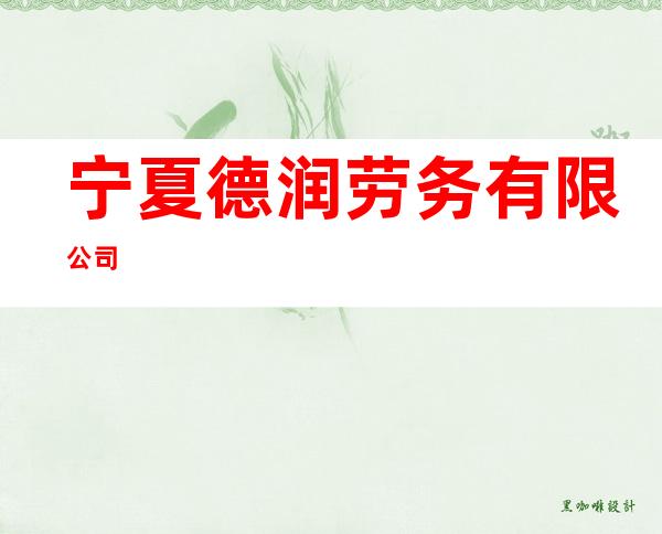 宁夏德润劳务有限公司